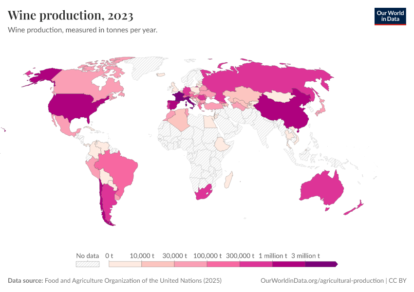 A thumbnail of the "Wine production" chart